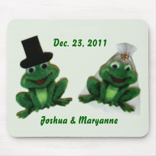 Froggy Wedding - Mousepad Muismat (Voorkant)