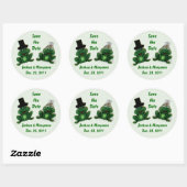Froggy Wedding - Save the Date Stickers (Vel)