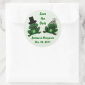 Froggy Wedding - Save the Date Stickers (Tas)