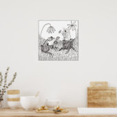 Froggy Went A-Courtin' Poster (Keuken)