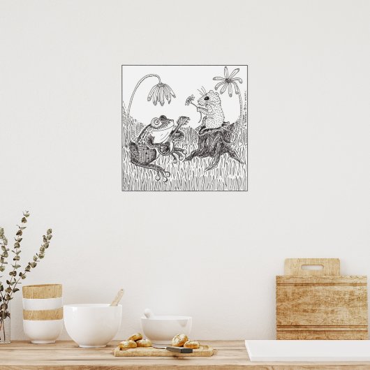 Froggy Went A-Courtin' Poster (Keuken)