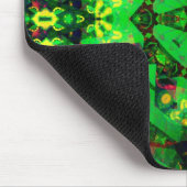 Frogiana: Groene rode Geometrische Kunsten Mousepa Muismat (Hoek)