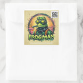 Frogman #1 Sticker - vel van 6 stickers (Tas)
