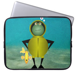 Frogman-laptophoes Laptop Sleeve