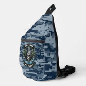 Frogman Veteraan Gevechtsduiker Embleem Sling Bag (Rechterhoek)