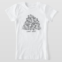 Frogs Abstract Line Art gepersonaliseerd