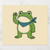 Frogs Against Fascism Portland Frog Protest Bier Etiket (Enkel label)