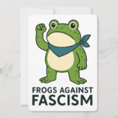 Frogs Against Fascism Portland Frog Protest Kaart (Voorkant)