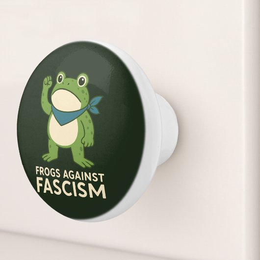 Frogs Against Fascism Portland Frog Protest Keramische Knop