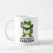 Frogs Against Fascism Portland Frog Protest Koffiemok (Links)