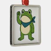 Frogs Against Fascism Portland Frog Protest Metalen Ornament (Rechts)