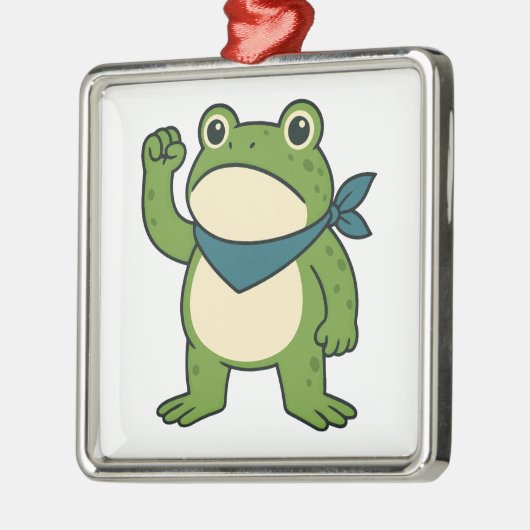 Frogs Against Fascism Portland Frog Protest Metalen Ornament (Links)