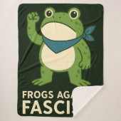Frogs Against Fascism Portland Frog Protest Sherpa Deken (Voorkant)