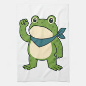 Frogs Against Fascism Portland Frog Protest Theedoek (Verticaal)