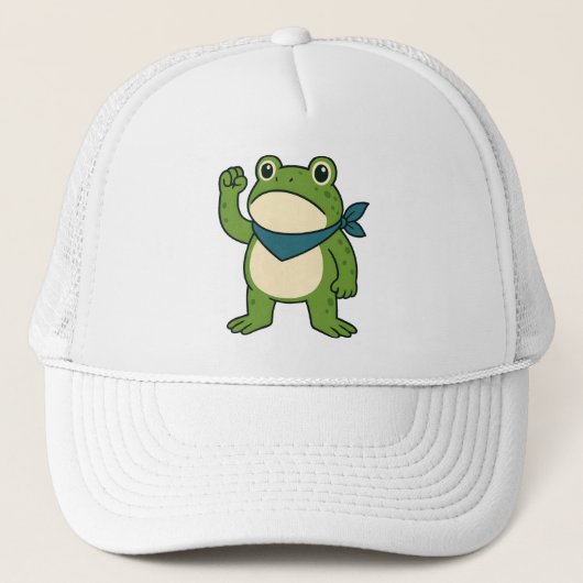 Frogs Against Fascism Portland Frog Protest Trucker Pet (Voorkant)