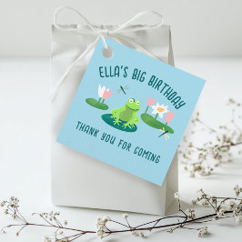 Frogs and Lily Pads Cute Birthday Kids GIFT  Bedankjes Labels