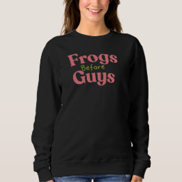 Frogs before guys valentine trui