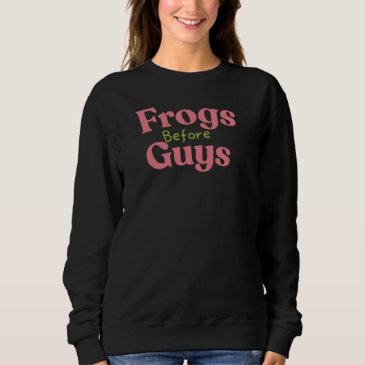 Frogs before guys valentine  trui (Voorkant)