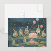 Frogs Birthday Briefkaart (Voorkant / Achterkant)