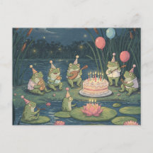 Frogs Birthday Briefkaart