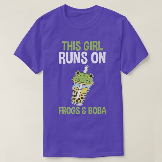 Frogs Bubble Tea 903 T-shirt (Design voorkant)