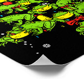 Frogs Christmas Tree Animal Xmas Women Men Kids Poster (Hoek)