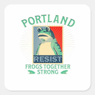 Frogs Classic Vierkante Sticker