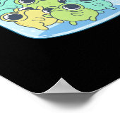 Frogs Happy Pills Sticker Poster (Hoek)