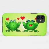 Frogs in Love iPhone Hoesje (Achterkant (horizontaal))