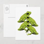 FROGS IN VIER BRIEFKAART (Voorkant / Achterkant)