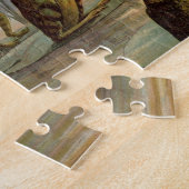 Frogs Lily Pads Moon Illustratie Legpuzzel (Zijkant)