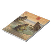Frogs Lily Pads Moon Illustratie Notitieblok (Linkerzijde)