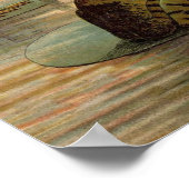 Frogs Lily Pads Moon Illustratie Poster (Hoek)