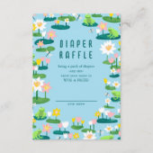 Frogs & Lily Pads Schattige CUSTOM BABY SHOWER Informatiekaartje (Voorkant)