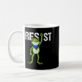Frogs Resist - Rtland Frog Protest Funny Koffiemok (Links)