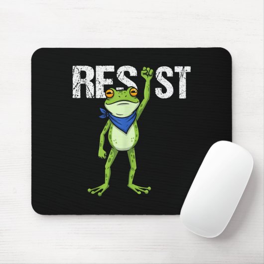 Frogs Resist - Rtland Frog Protest Funny  Muismat (Met muis)
