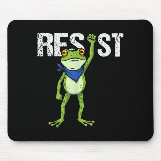 Frogs Resist - Rtland Frog Protest Funny  Muismat (Voorkant)
