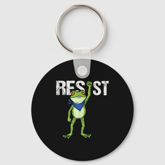 Frogs Resist - Rtland Frog Protest Funny Sleutelhanger (Voorkant)