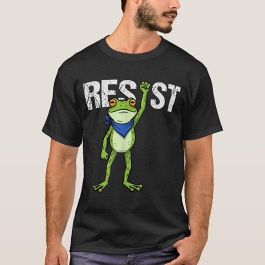 Frogs Resist - Rtland Frog Protest Funny  T-shirt (Voorkant)