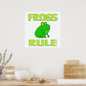 FROGS RULE Poster (Keuken)