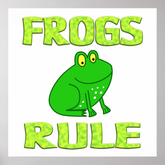 FROGS RULE Poster (Voorkant)