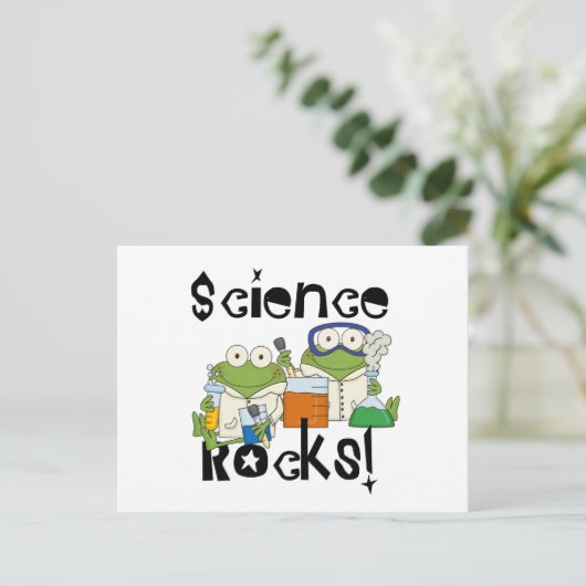 Frogs Science Rocks Briefkaart (Staand voorkant)