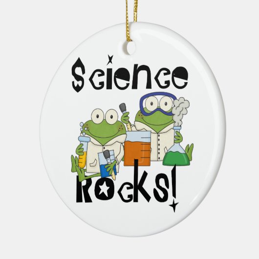 Frogs Science Rocks Keramisch Ornament (Links)