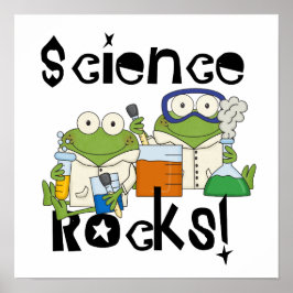 Frogs Science Rocks Poster