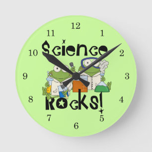 Frogs Science Rocks Ronde Klok