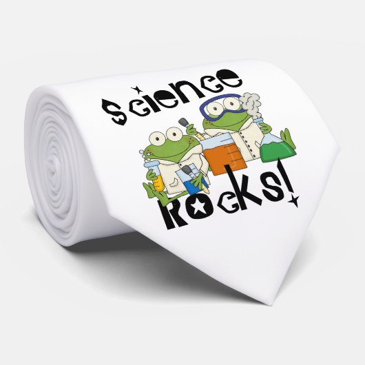 Frogs Science Rocks Stropdas (Opgerold)