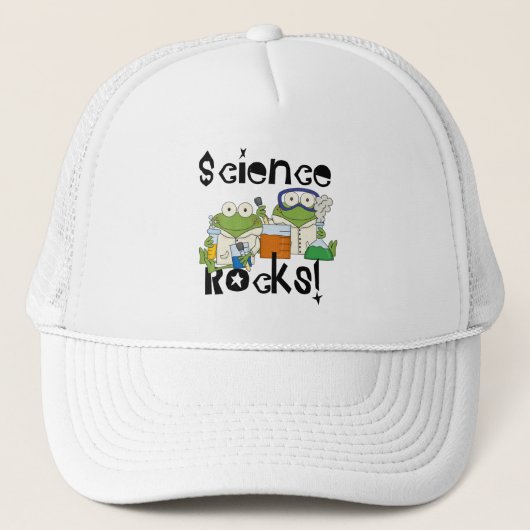 Frogs Science Rocks Trucker Pet (Voorkant)
