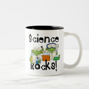 Frogs Science Rocks Tweekleurige Koffiemok