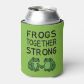 Frogs Together Strong Portland Frog Protest Blikjeskoeler (Blikje Voorkant)