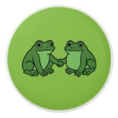 Frogs Together Strong Portland Frog Protest Keramische Knop (Voorkant)